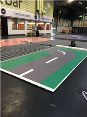 Qik-Link installing a raised platform at Highways Management at the NEC